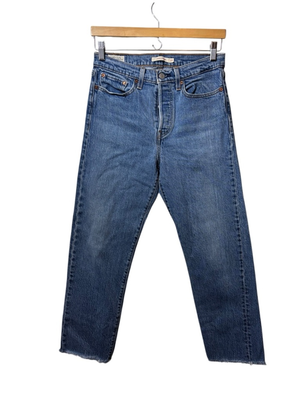 Levi’s | wedge straight denim blue jeans 27